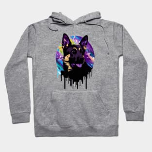 German Shepherd Illustration Design Hoodie